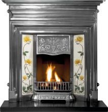 Edwardian Cast Iron Fireplace Combination